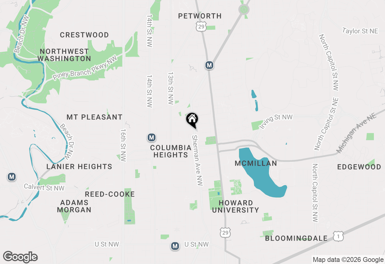 Map of 3128 Sherman Avenue Nw #4, Washington, DC 20010
