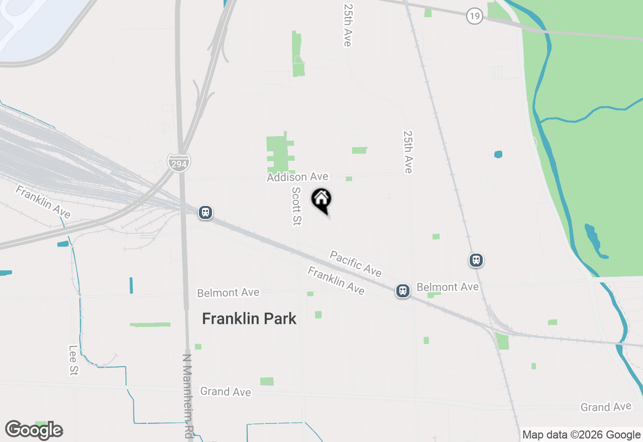 Map of 3422 Elder Lane, Franklin Park, IL 60131