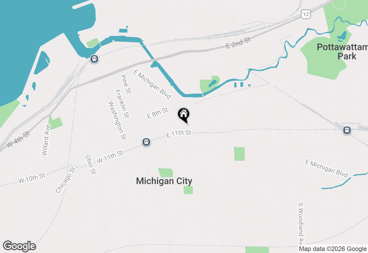 Map of 601 E 10th Street, Michigan City, IN 46360