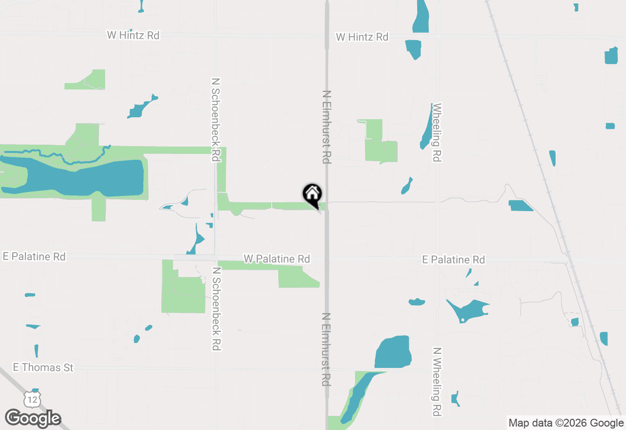 Map of 6 Andover Drive, Prospect Heights, IL 60070