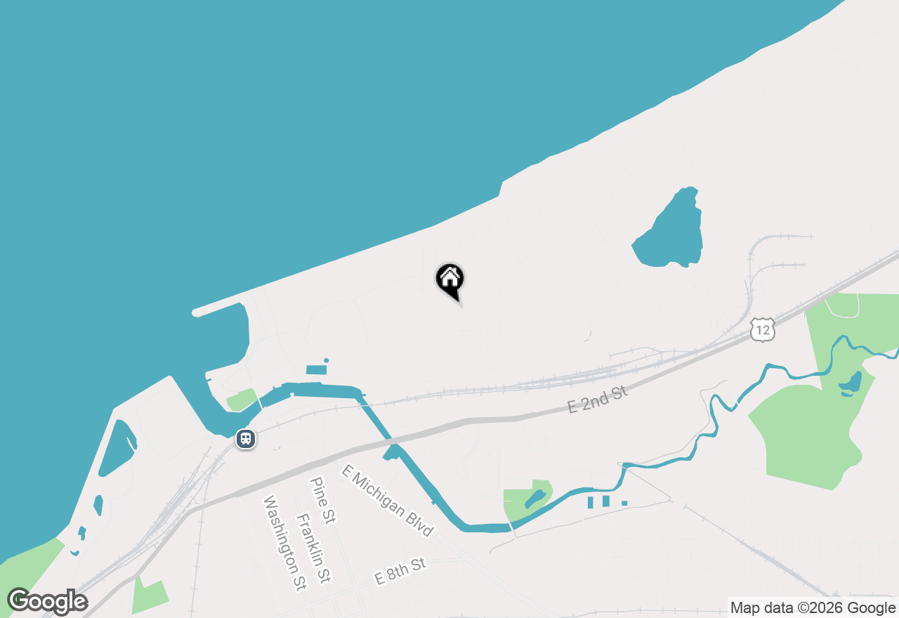 Map of 203 Washington Park Boulevard, Michigan City, IN 46360