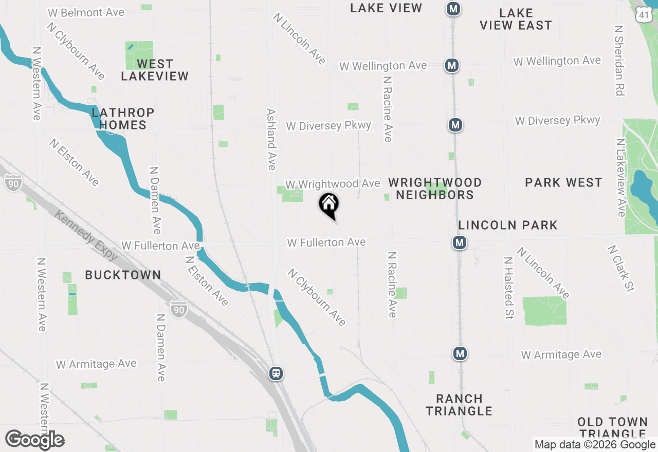 Map of (Address confidential), Chicago, Illinois 60614
