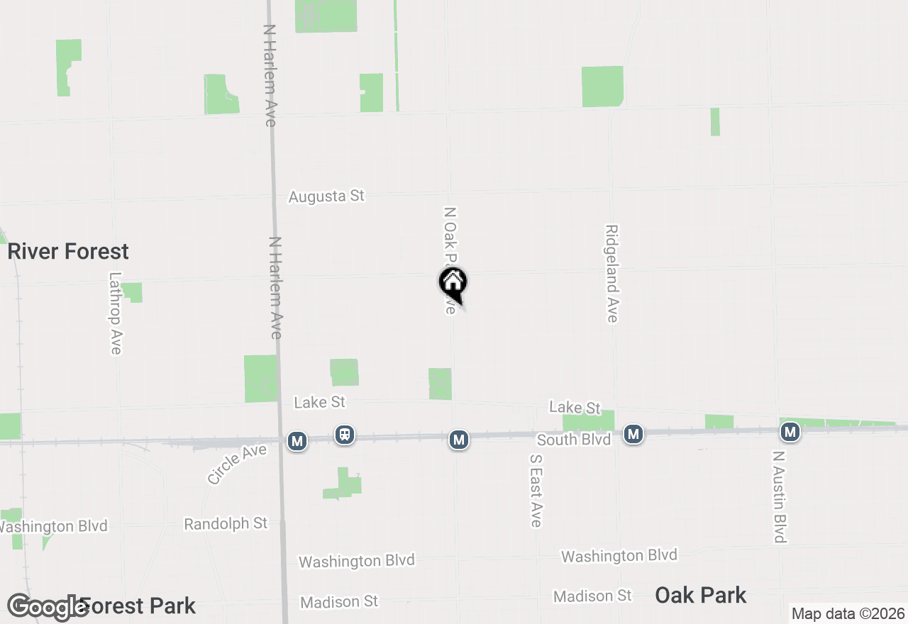 Map of 325 N Oak Park Avenue #B, Oak Park, IL 60302