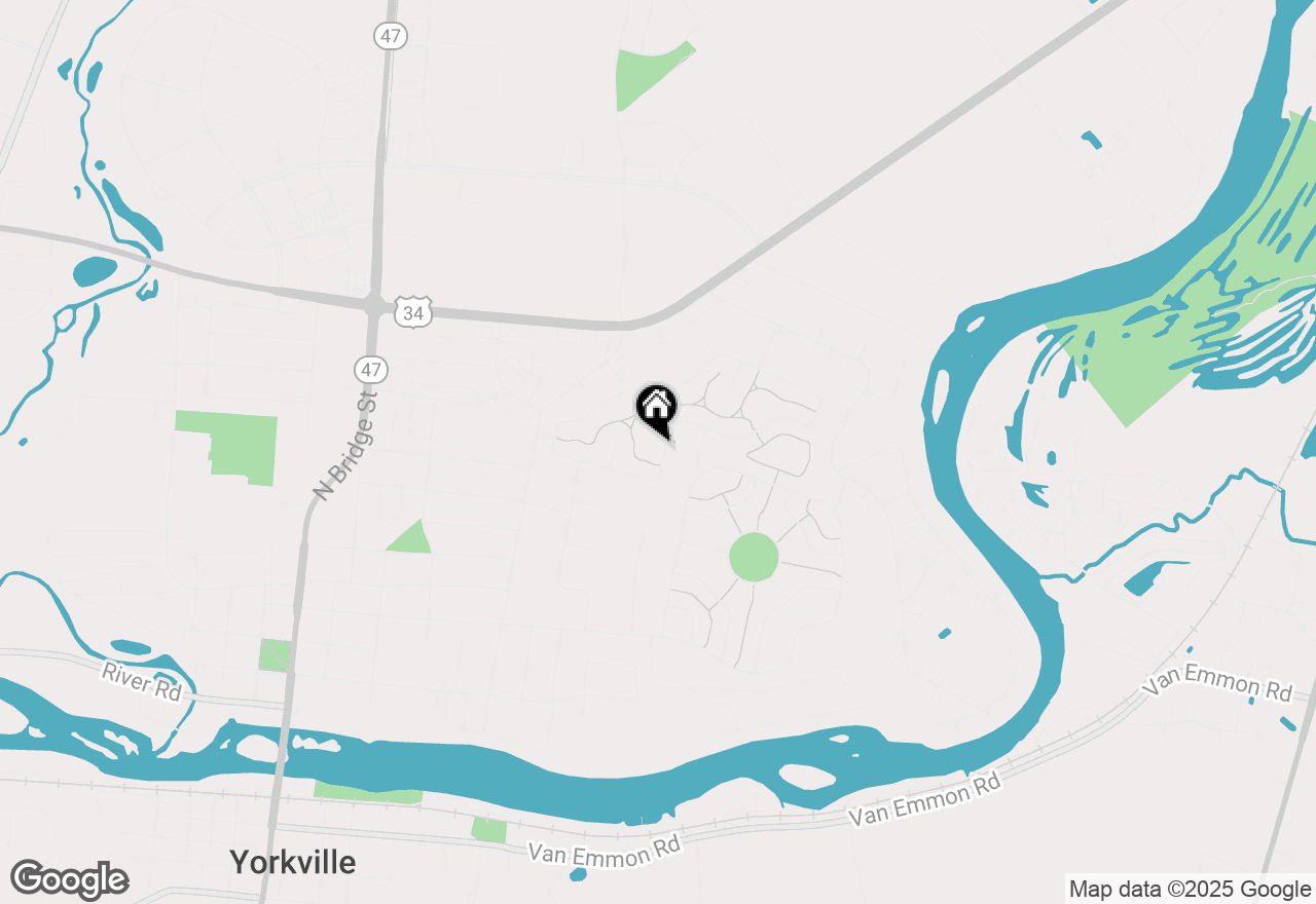 Map of 865 Homestead Drive, Yorkville, IL 60560