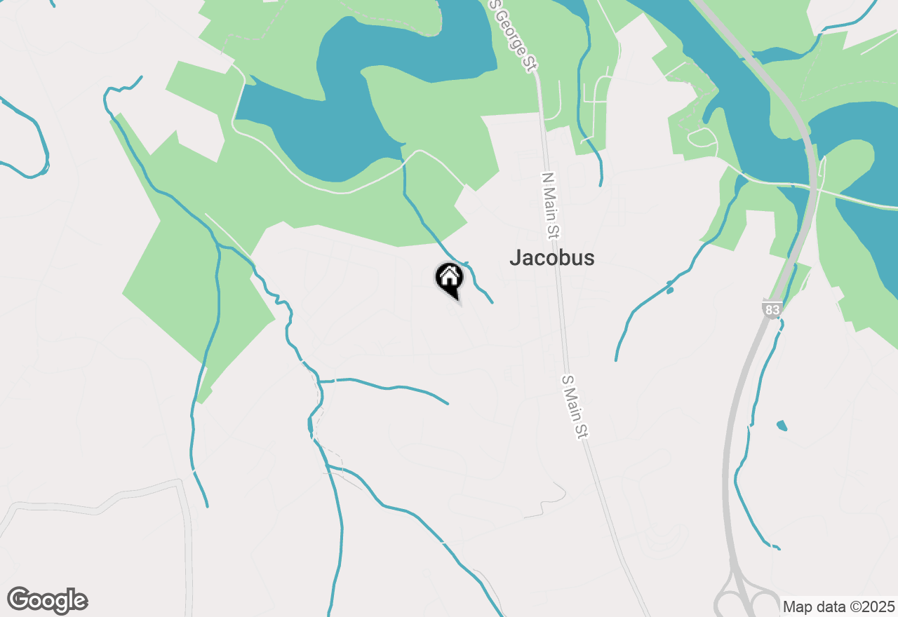 Map of 16 Pine Street, Jacobus, PA 17407