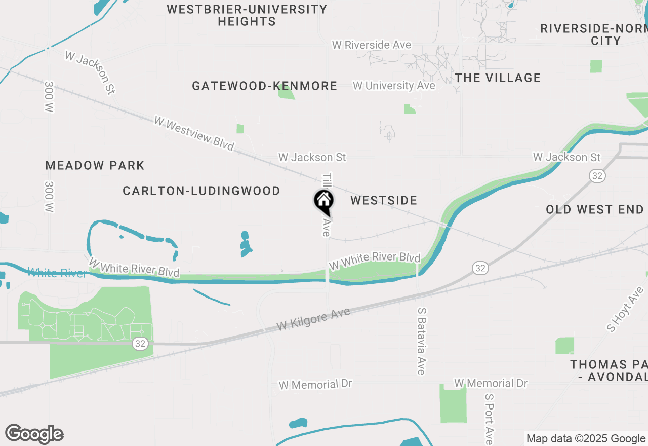 Map of 625 S Tillotson Avenue, Muncie, IN 47304
