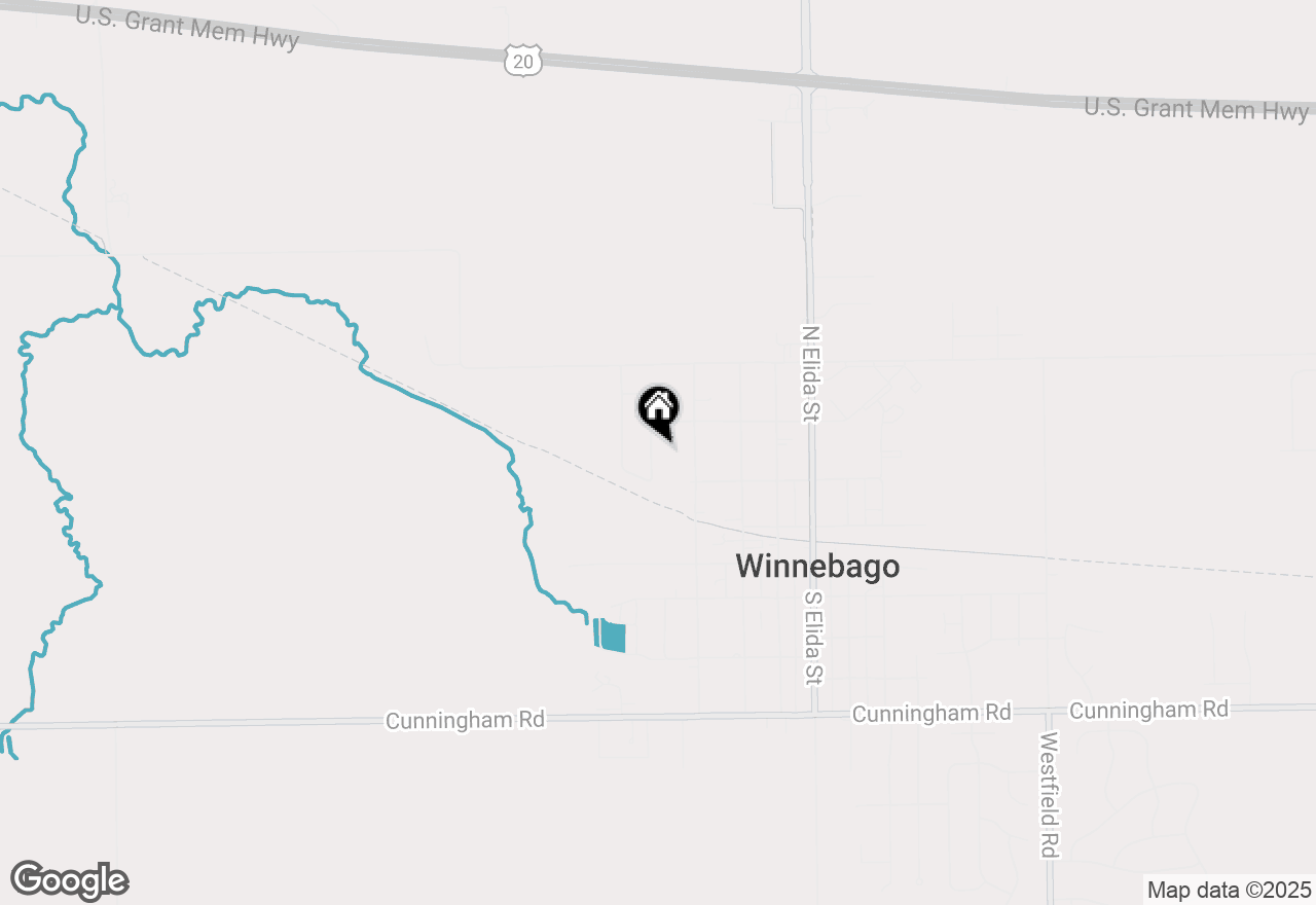Map of 307 Shelden Drive, Winnebago, IL 61088