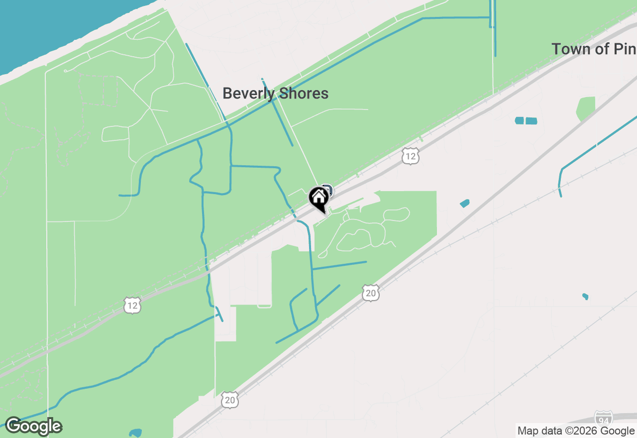 Map of 9 Golf Wood Road, Beverly Shores, IN 46301
