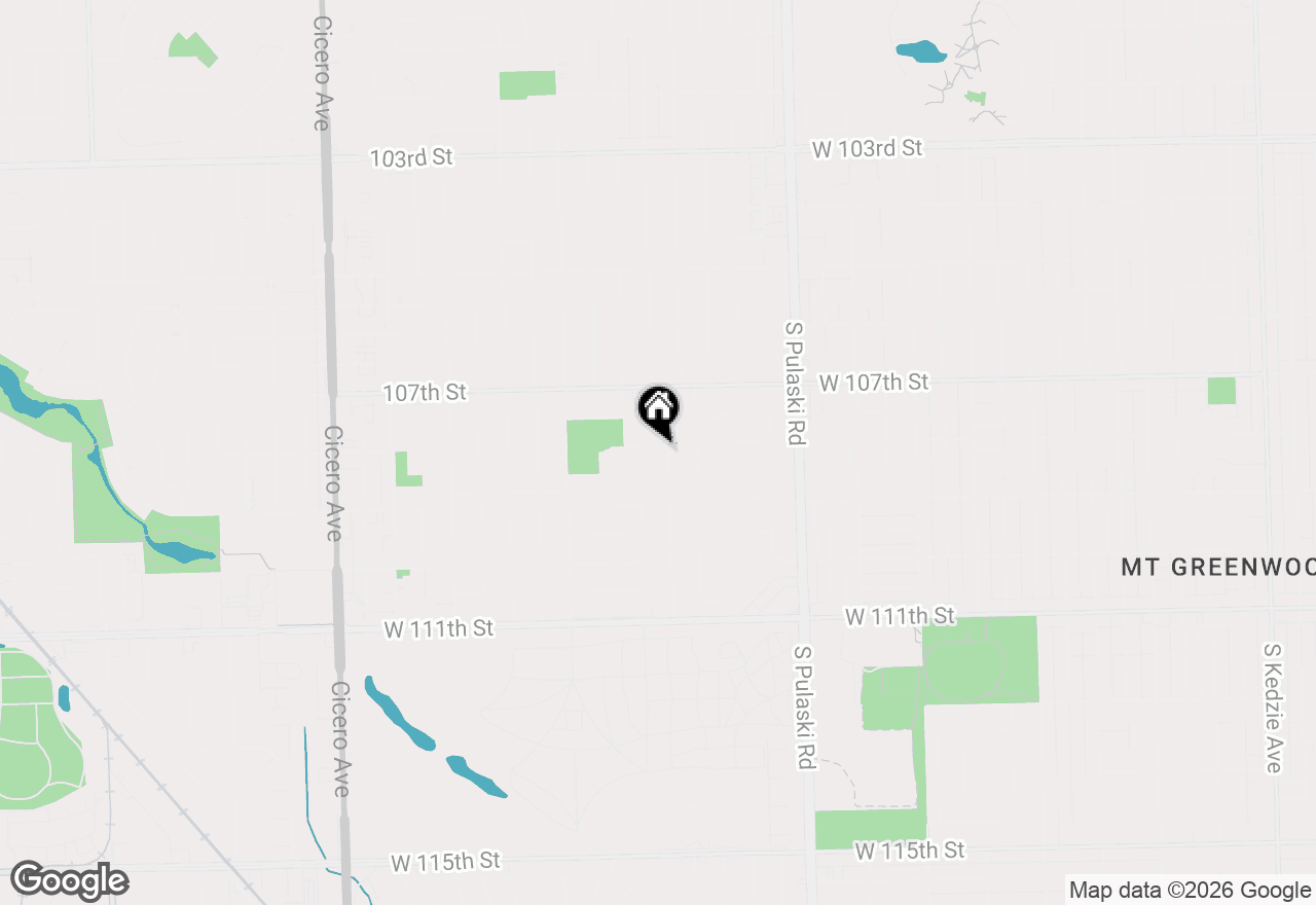 Map of 10800 S Tripp Avenue, Oak Lawn, IL 60453