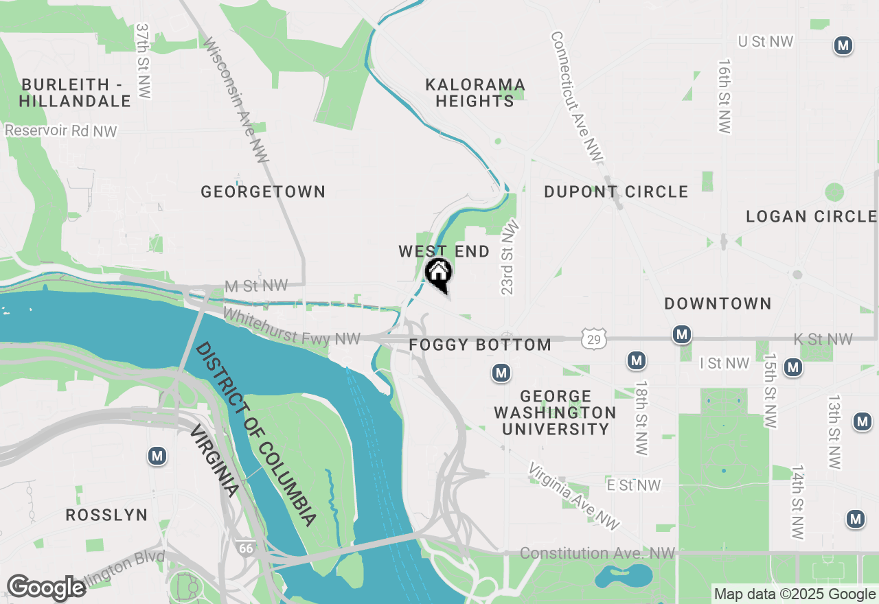 Map of 2555 Pennsylvania Avenue Nw #617 & 618, Washington, DC 20037