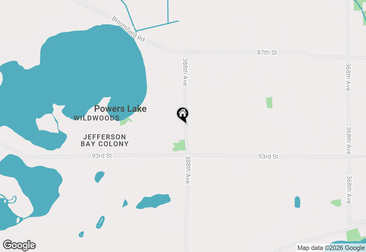 Map of 38811 91st St, Burlington, WI 53105