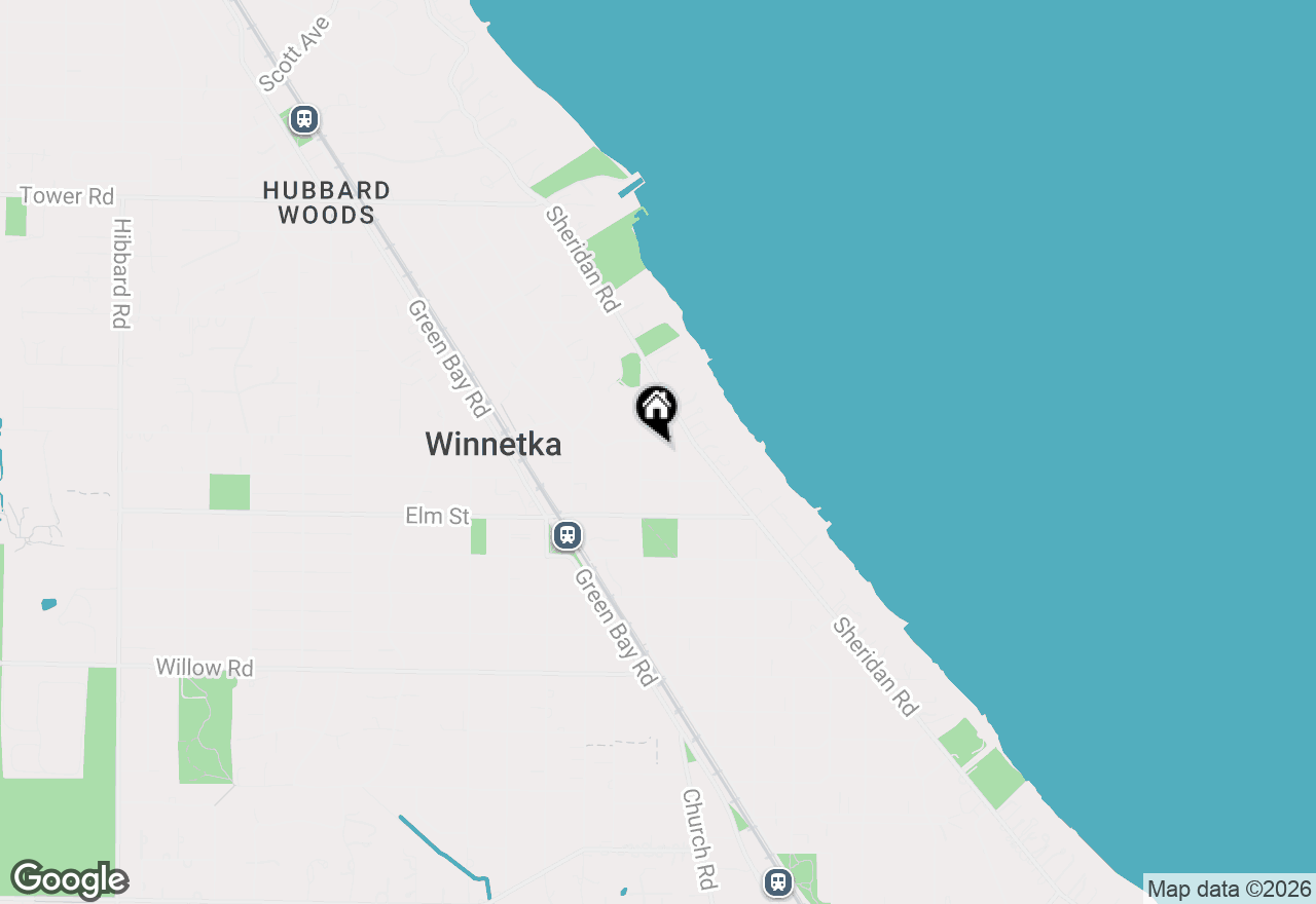 Map of 654 Pine Street, Winnetka, IL 60093
