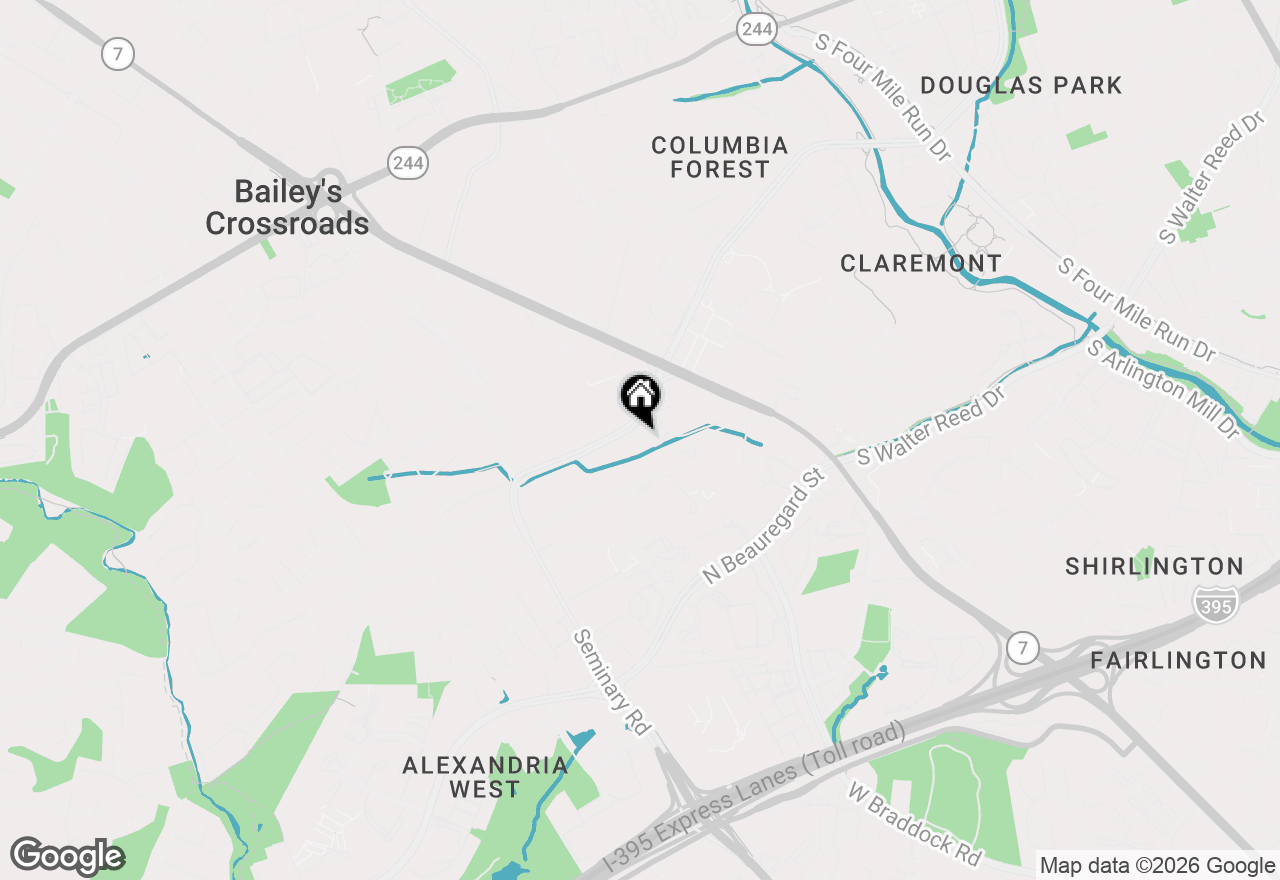 Map of 3709 S George Mason Drive #603-EAST, Falls Church, VA 22041