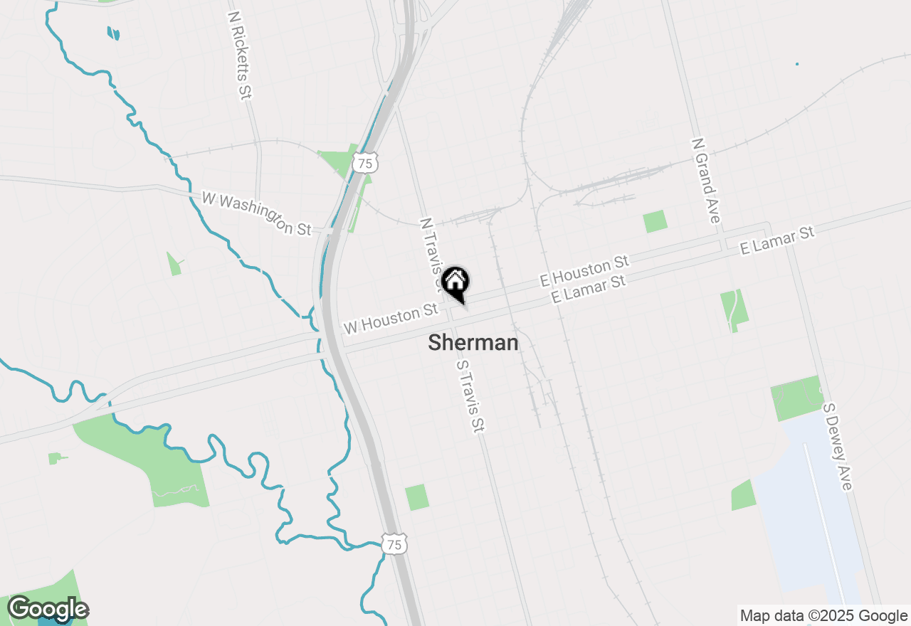 Map of 111 S Travis Street, Sherman, TX 75090