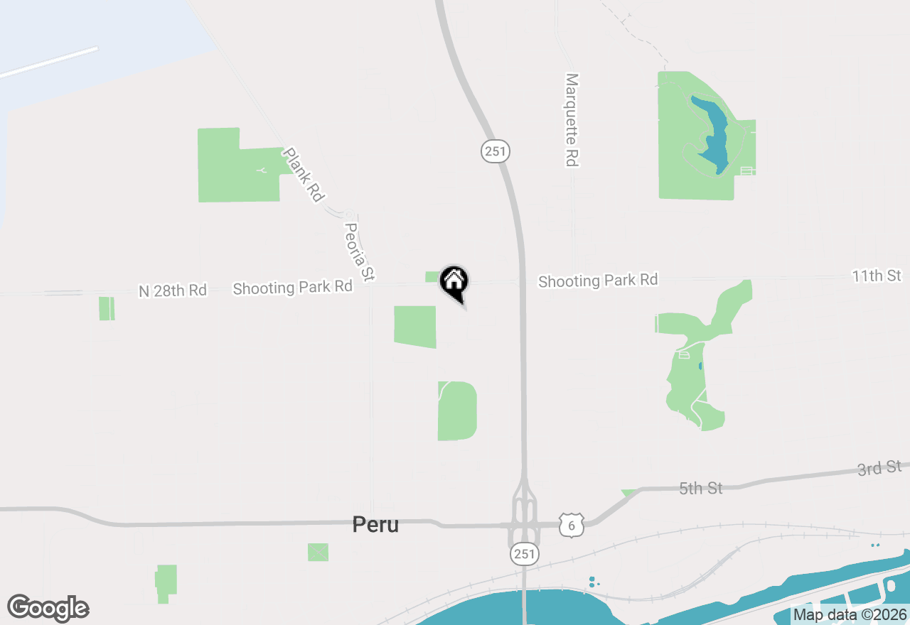 Map of 1820 Plum Street, Peru, IL 61354