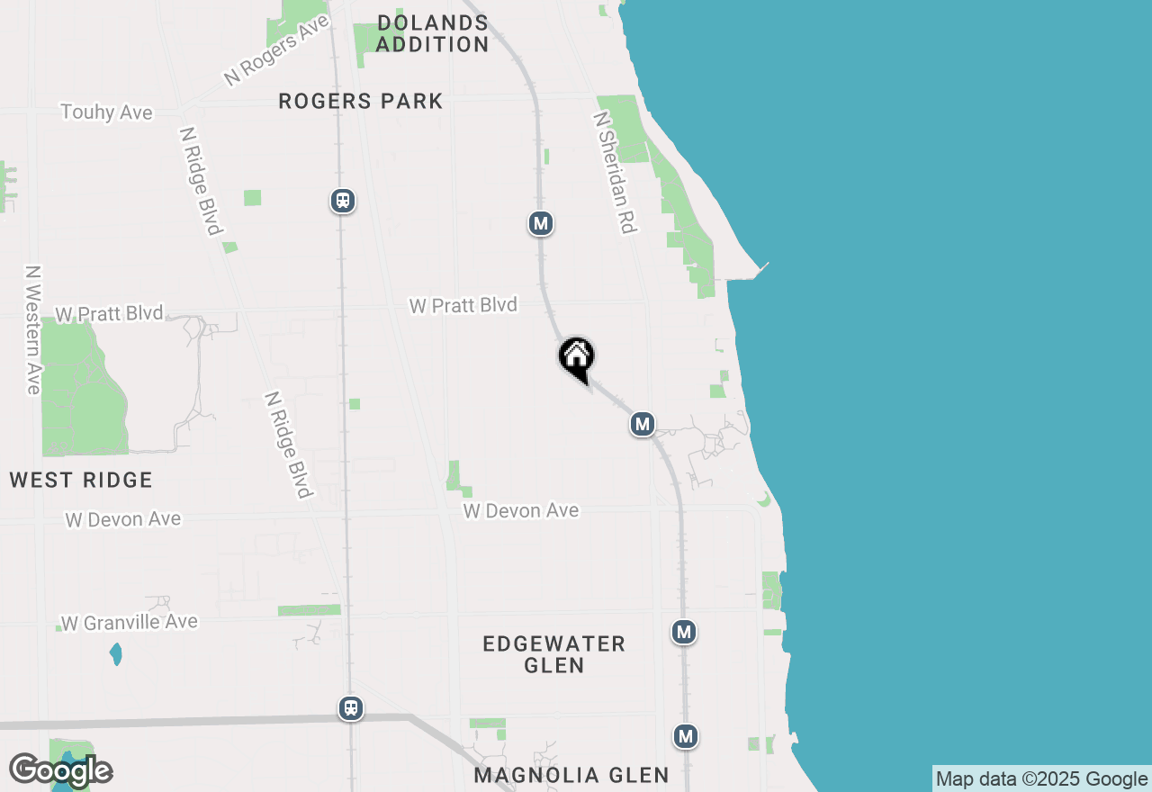 Map of 1317 W Albion Avenue #2, Chicago, IL 60626