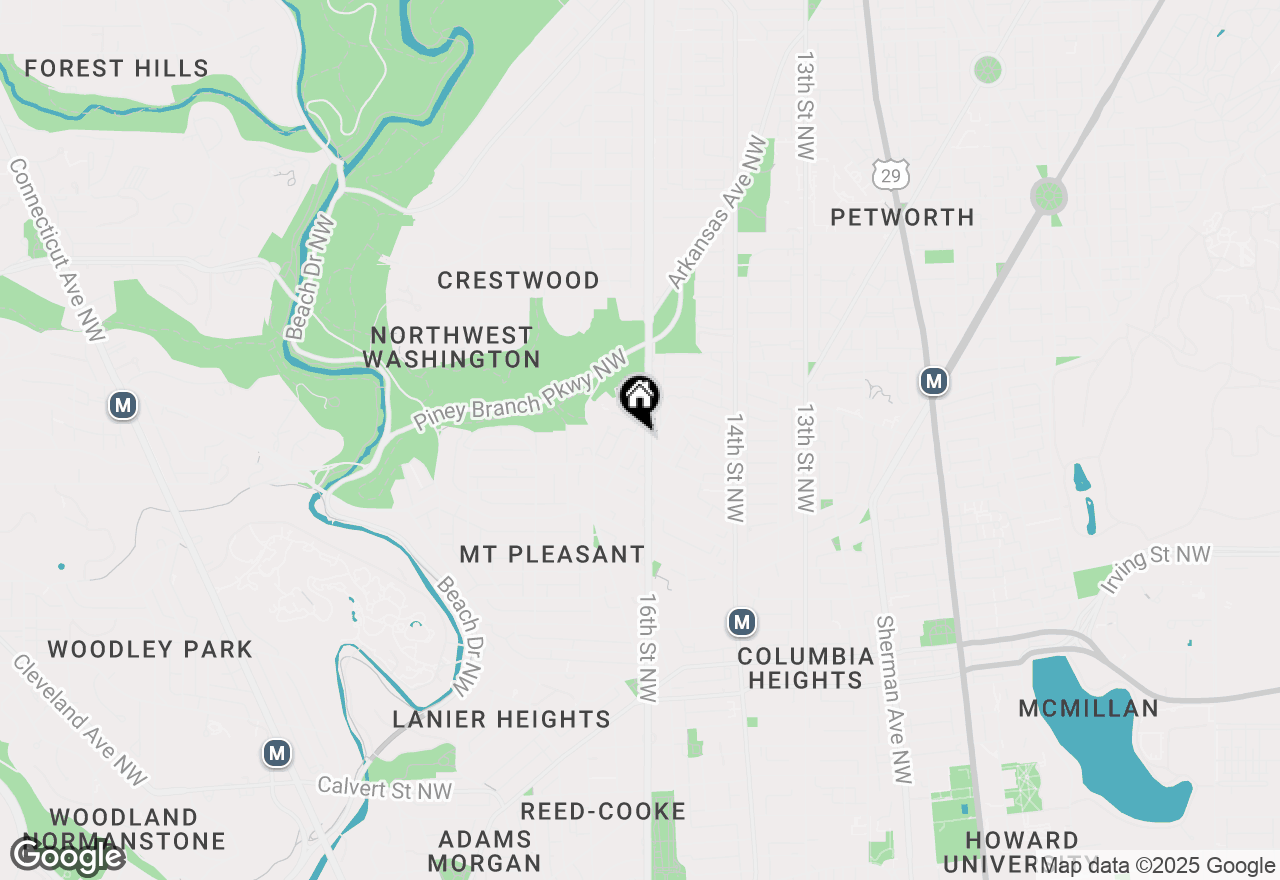 Map of 3510 16th Street Nw #303, Washington, DC 20010