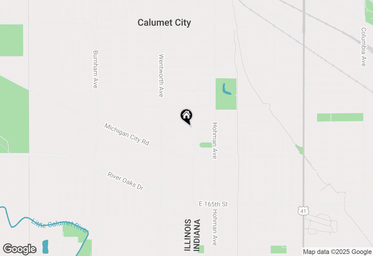 Map of 9 Highland Street, Calumet City, IL 60409