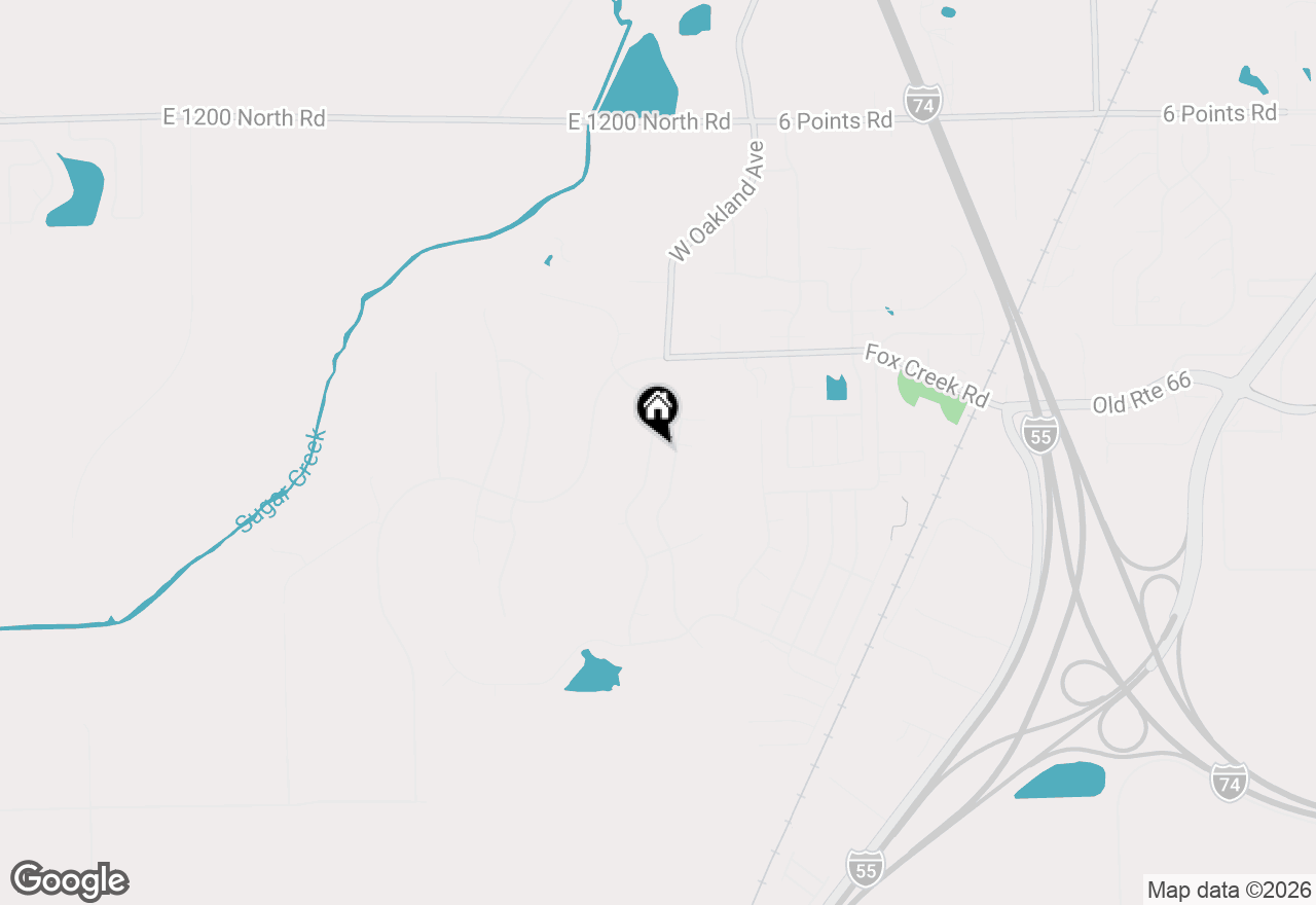 Map of 2510 Crooked Creek, Bloomington, IL 61705