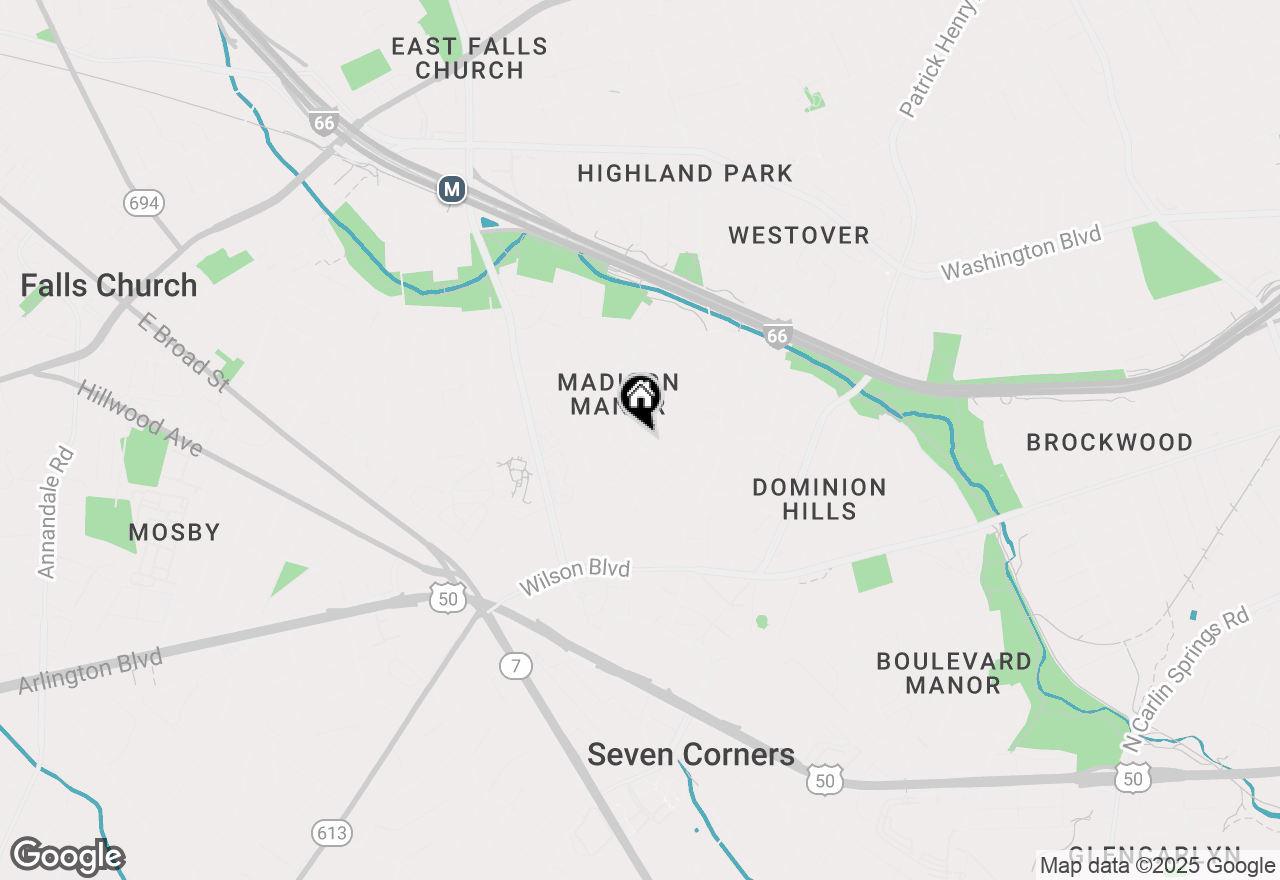 Map of 962 N Potomac Street, Arlington, VA 22205