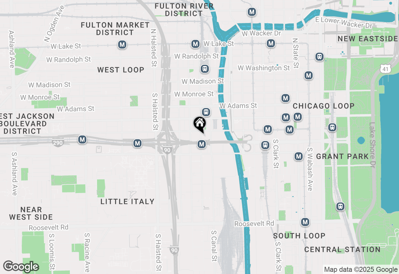 Map of 420 S Clinton Avenue #704A, Chicago, IL 60607