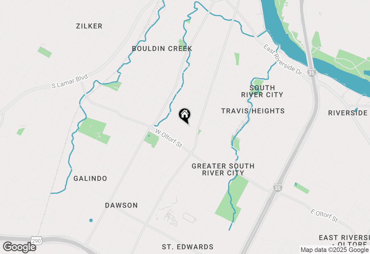 Map of 2206 Euclid Ave, Austin, TX 78704