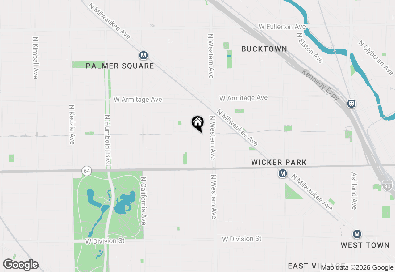 Map of 1757 N Campbell Avenue, Chicago, IL 60647