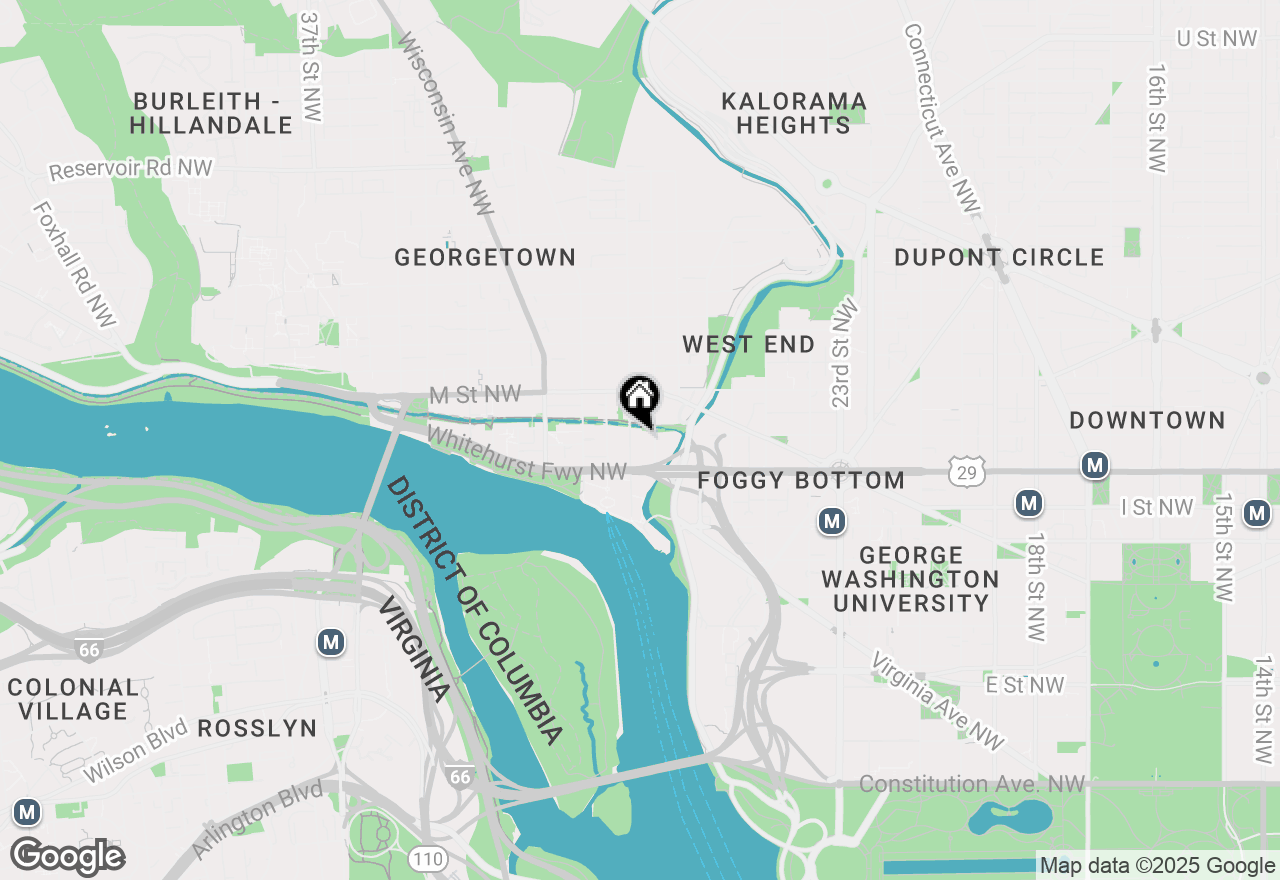 Map of 1077 30th Street Nw #404, Washington, DC 20007