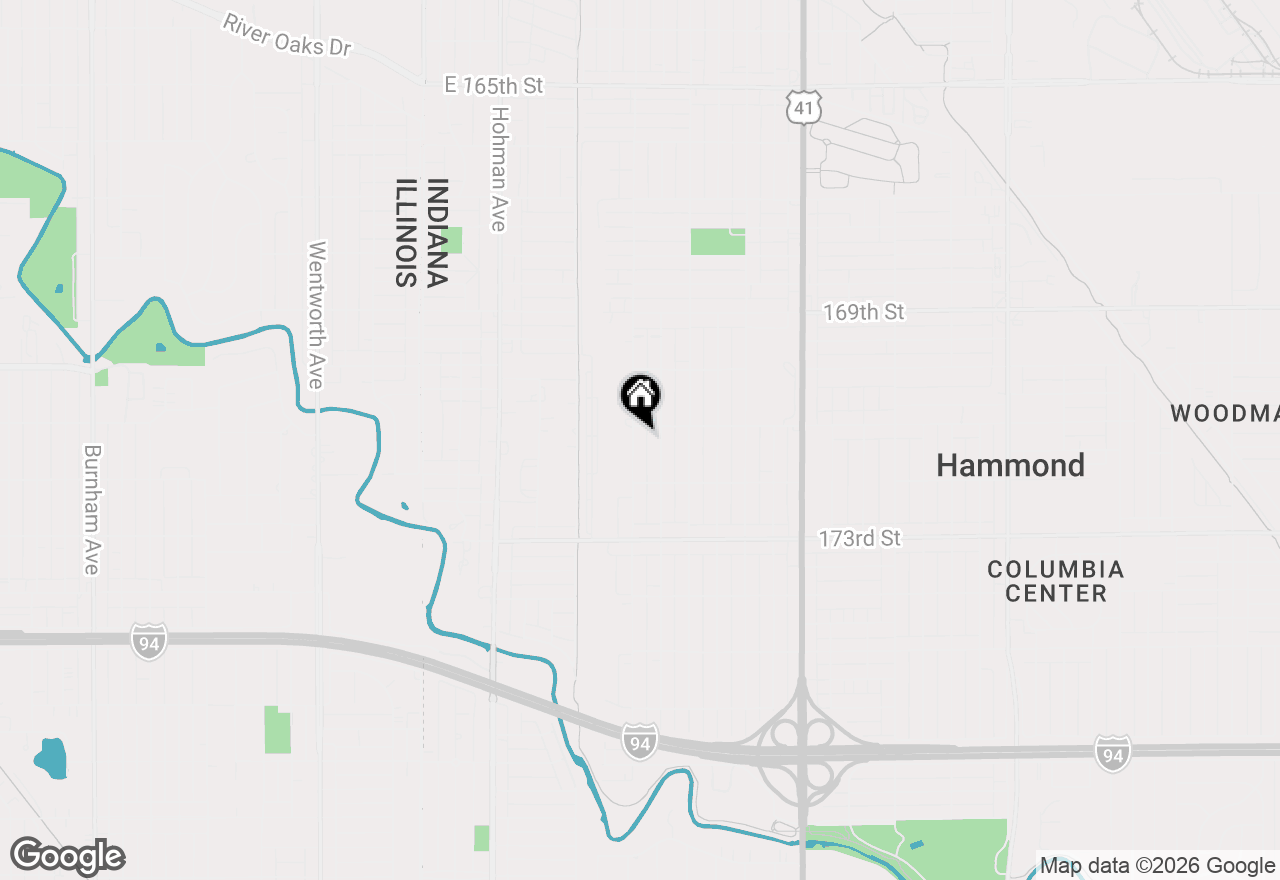 Map of 7113 Harrison Avenue, Hammond, IN 46324