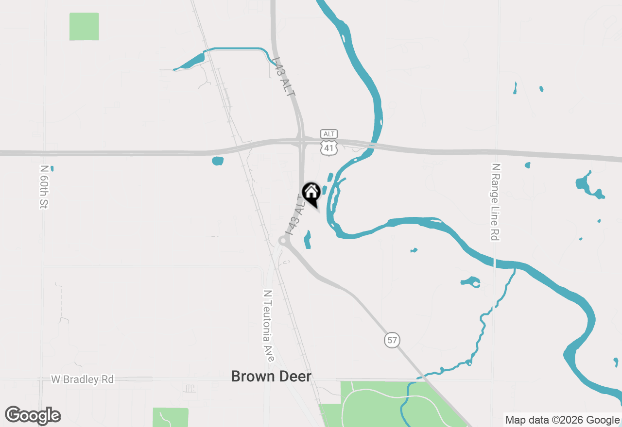 Map of 8590 N Green Bay Ct, River Hills, WI 53217