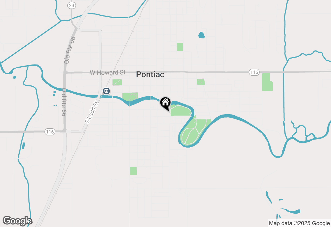 Map of 216 S Chicago Street, Pontiac, IL 61764