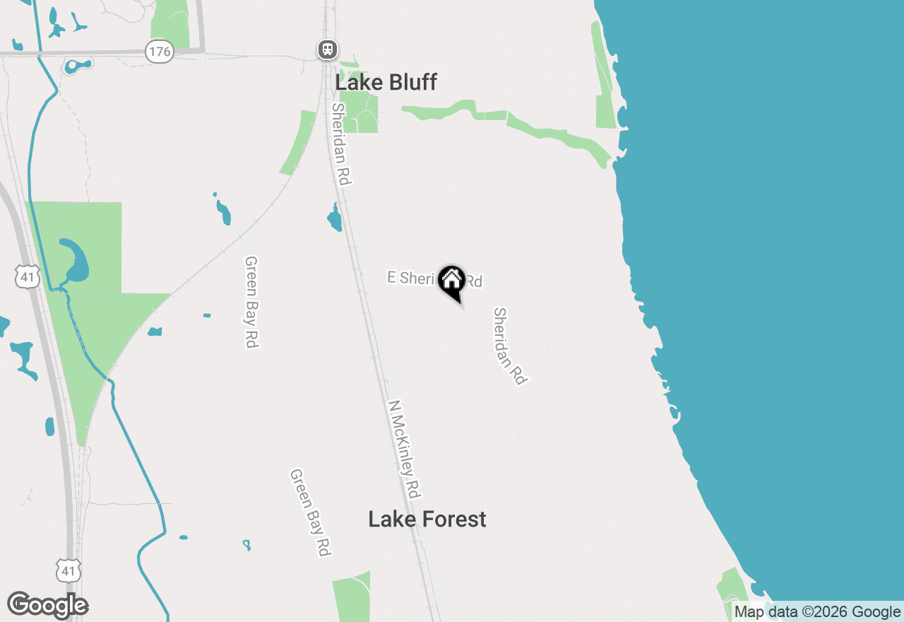 Map of (Address confidential), Lake Forest, Illinois 60045