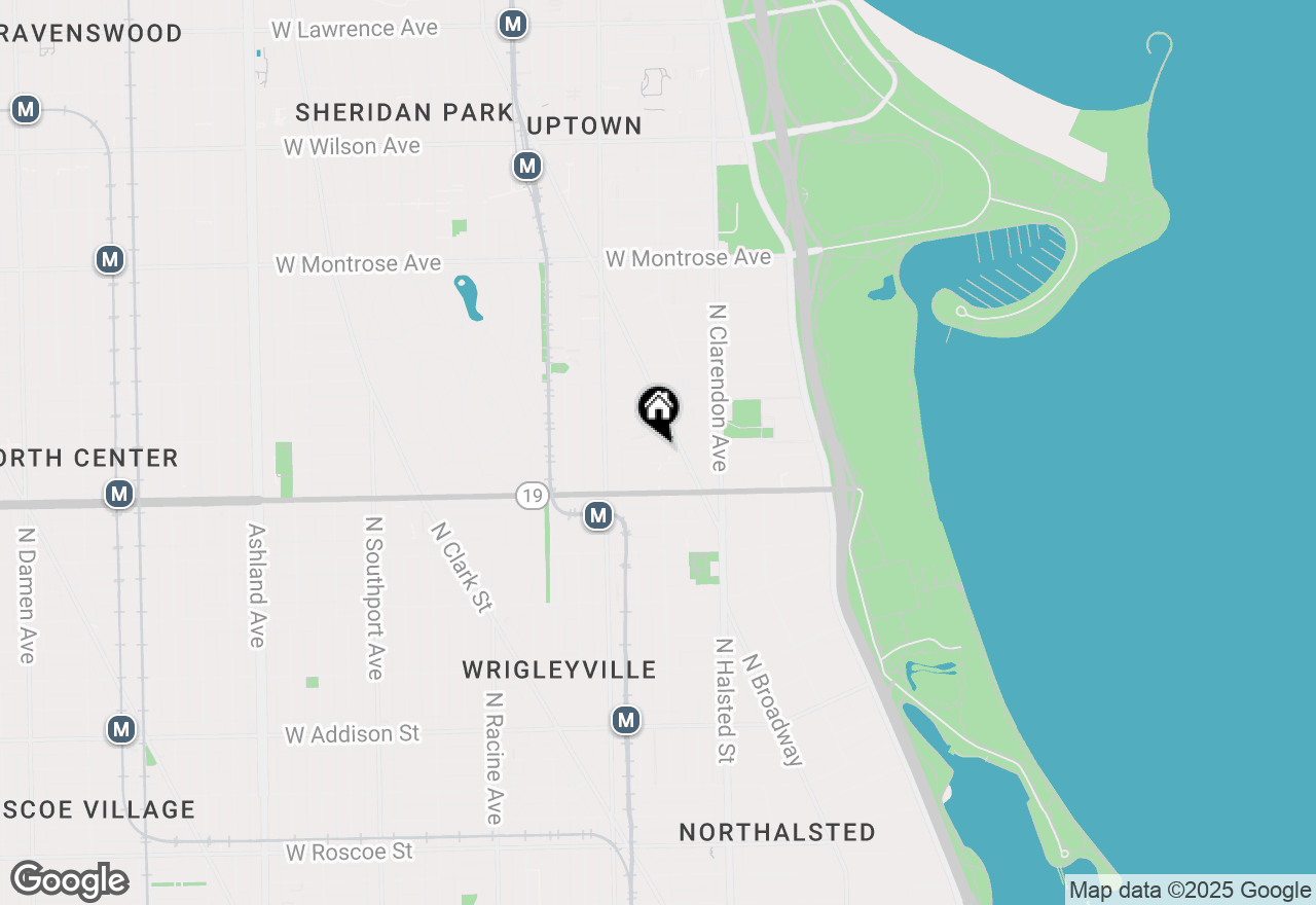 Map of 930 W Cuyler Avenue #3E, Chicago, IL 60613