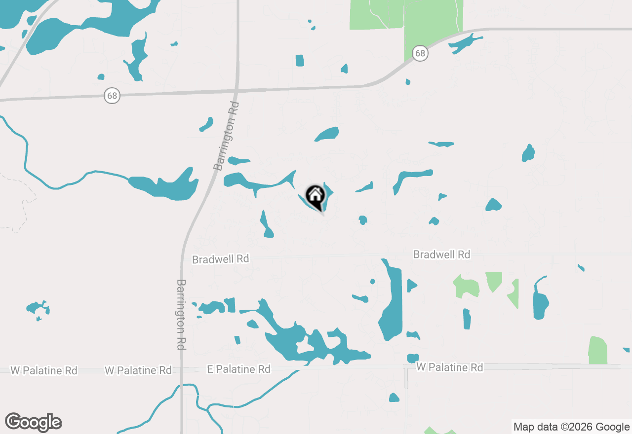Map of 435 Winfield Lane, Inverness, IL 60010