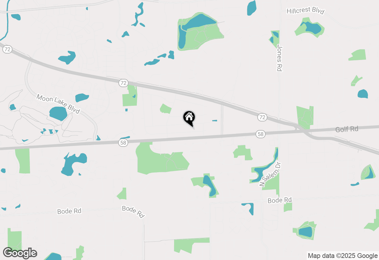 Map of 1312 W Oakmont Road, Hoffman Estates, IL 60169