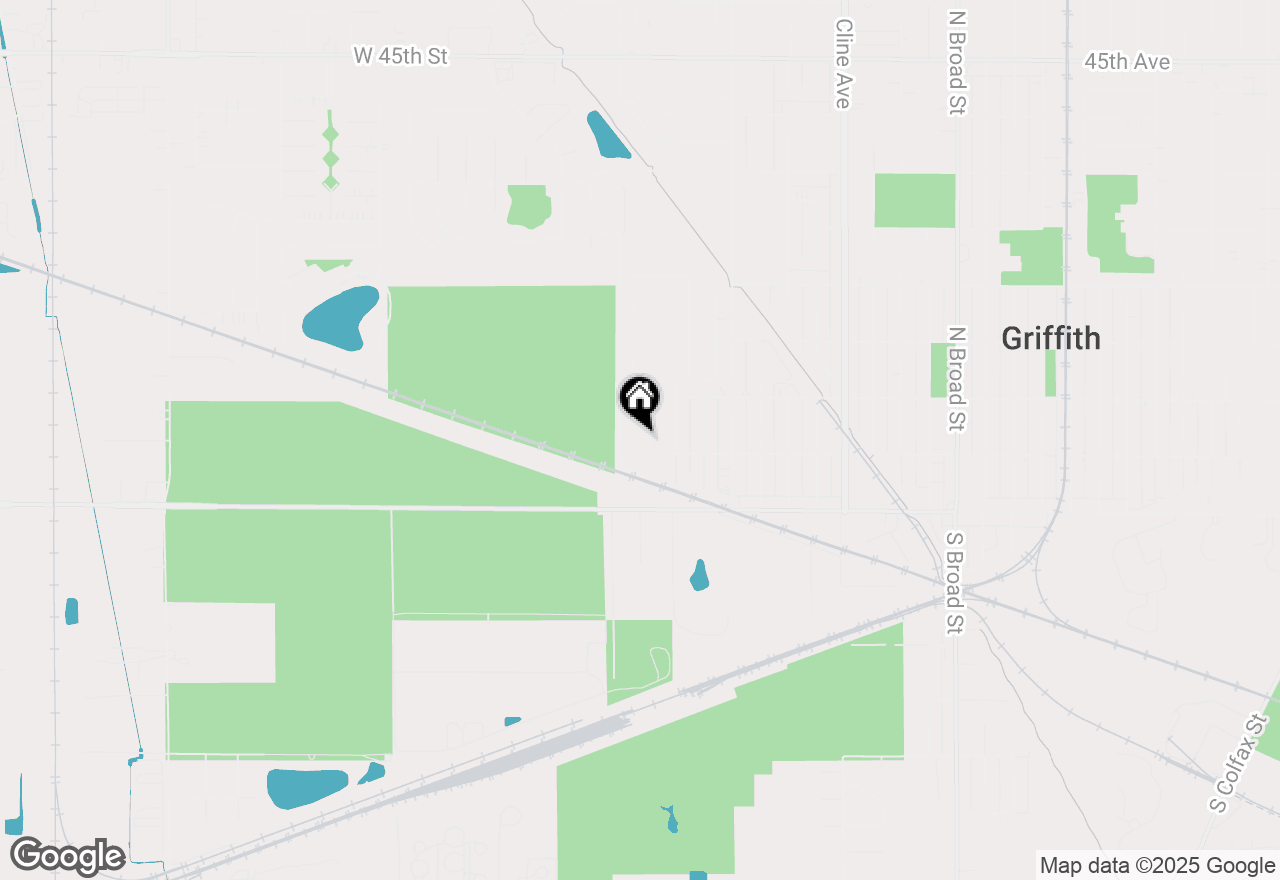 Map of 204 N Elgin Street, Griffith, IN 46319