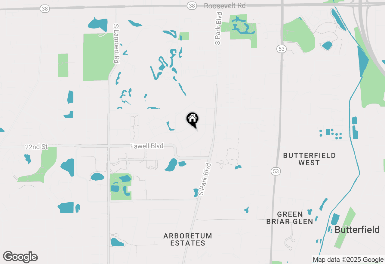 Map of 542 Stafford Lane, Glen Ellyn, IL 60137