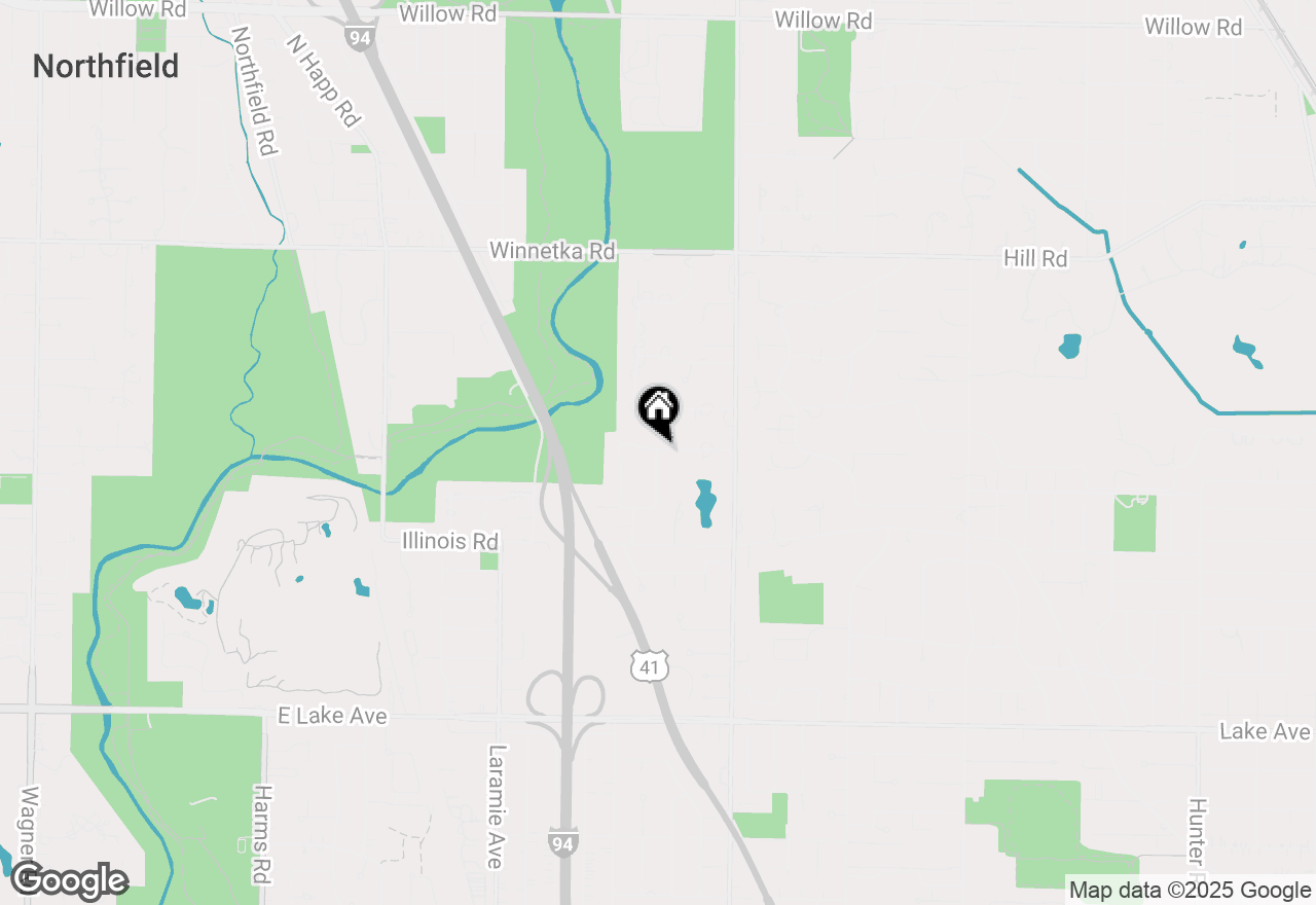 Map of 4 Longmeadow, Winnetka, IL 60093