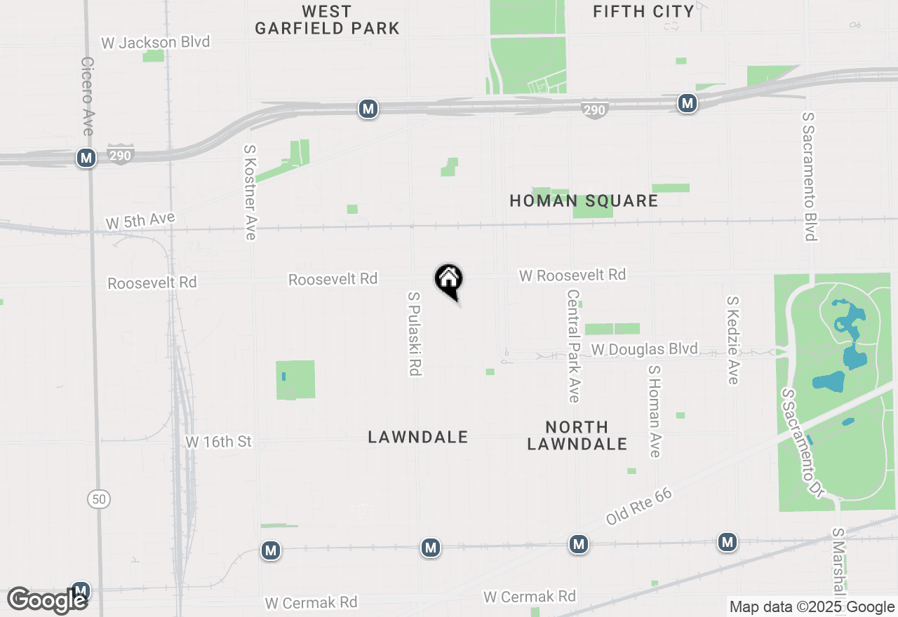 Map of 1248 S Springfield Avenue, Chicago, IL 60623