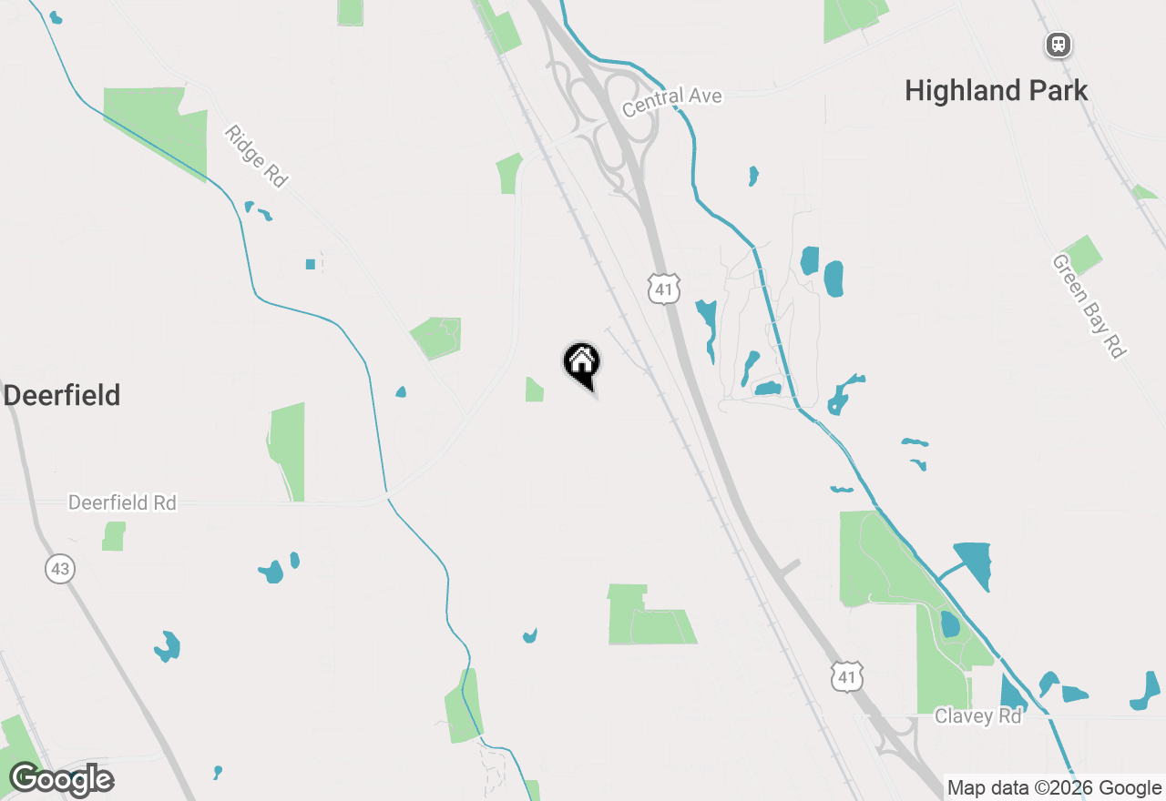 Map of 1002 Ridge Road, Highland Park, IL 60035