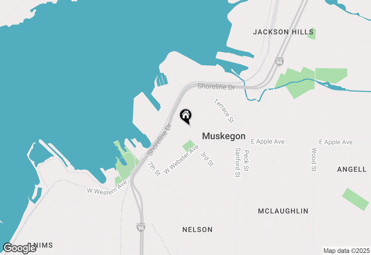 Map of 380 W Western Avenue #-UNIT #1, Muskegon, MI 49440