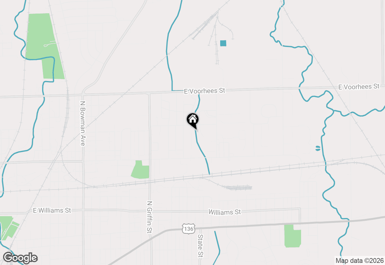 Map of 1013 Koehn Drive, Danville, IL 61832