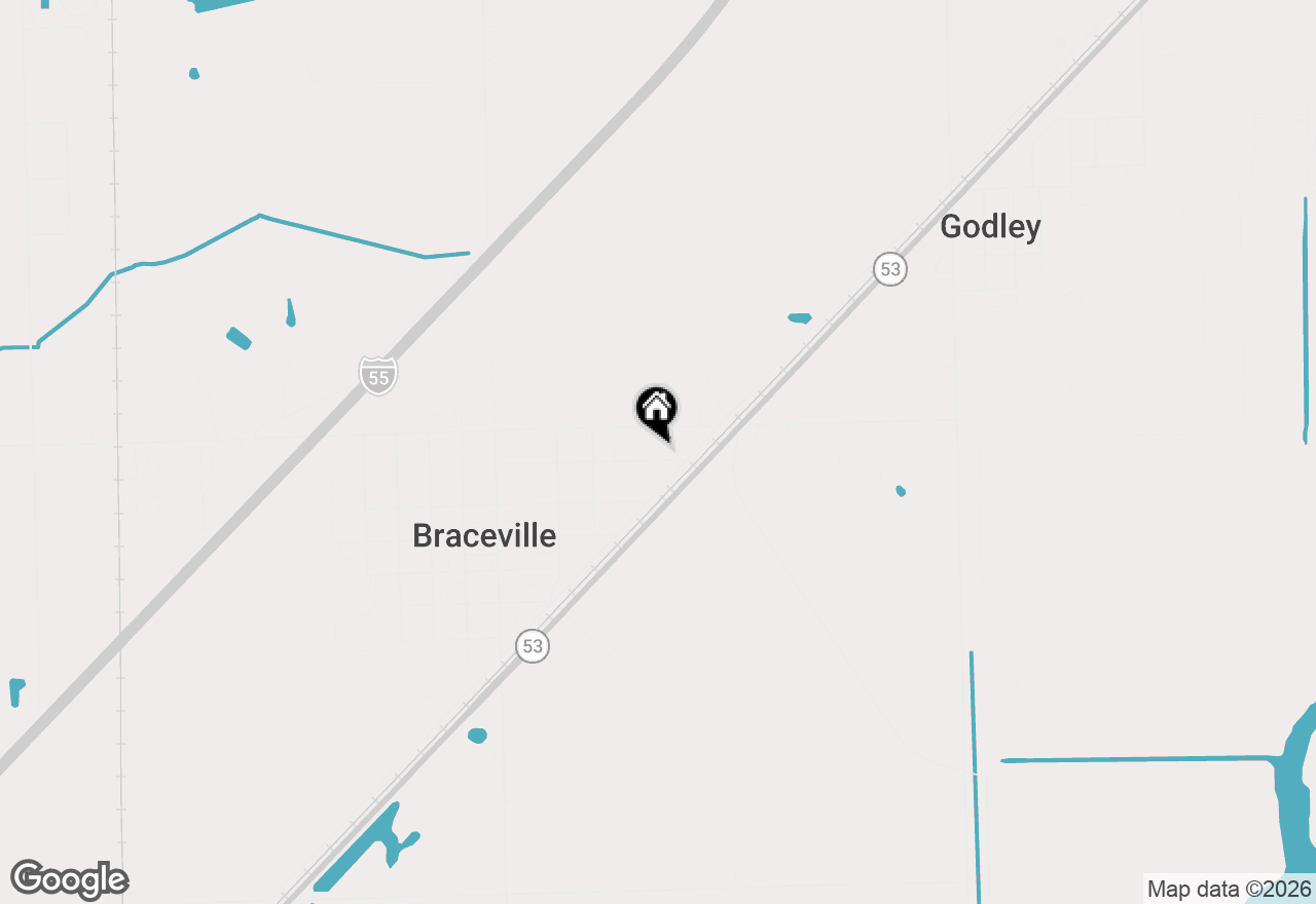 Map of 416 E North Railroad Street, Braceville, IL 60407
