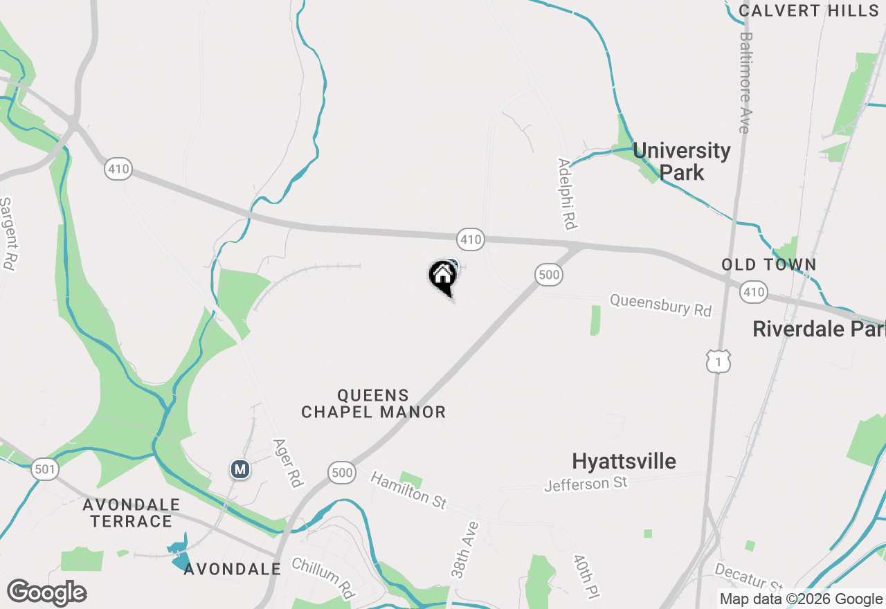 Map of 6008 Jamestown Road, Hyattsville, MD 20782