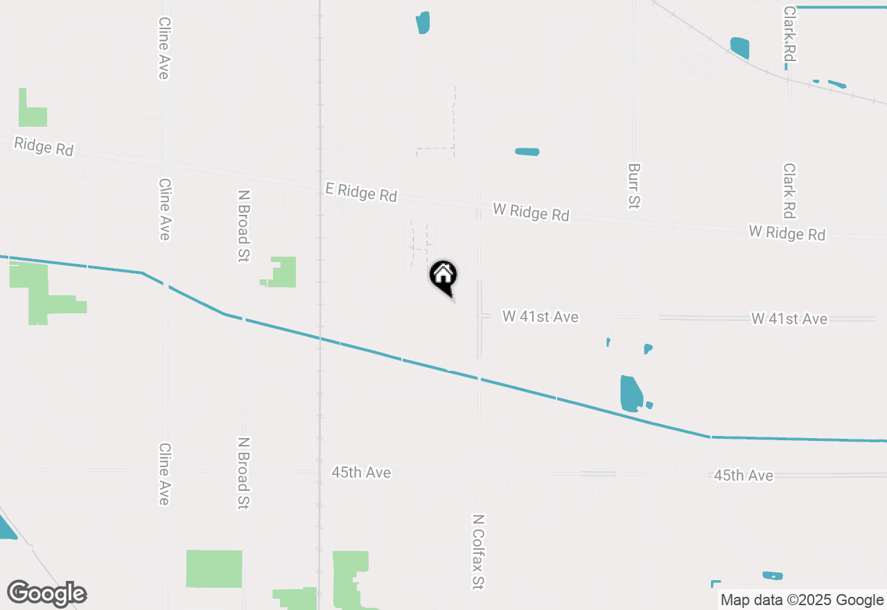 Map of 1247 N Glenwood, Griffith, IN 46319