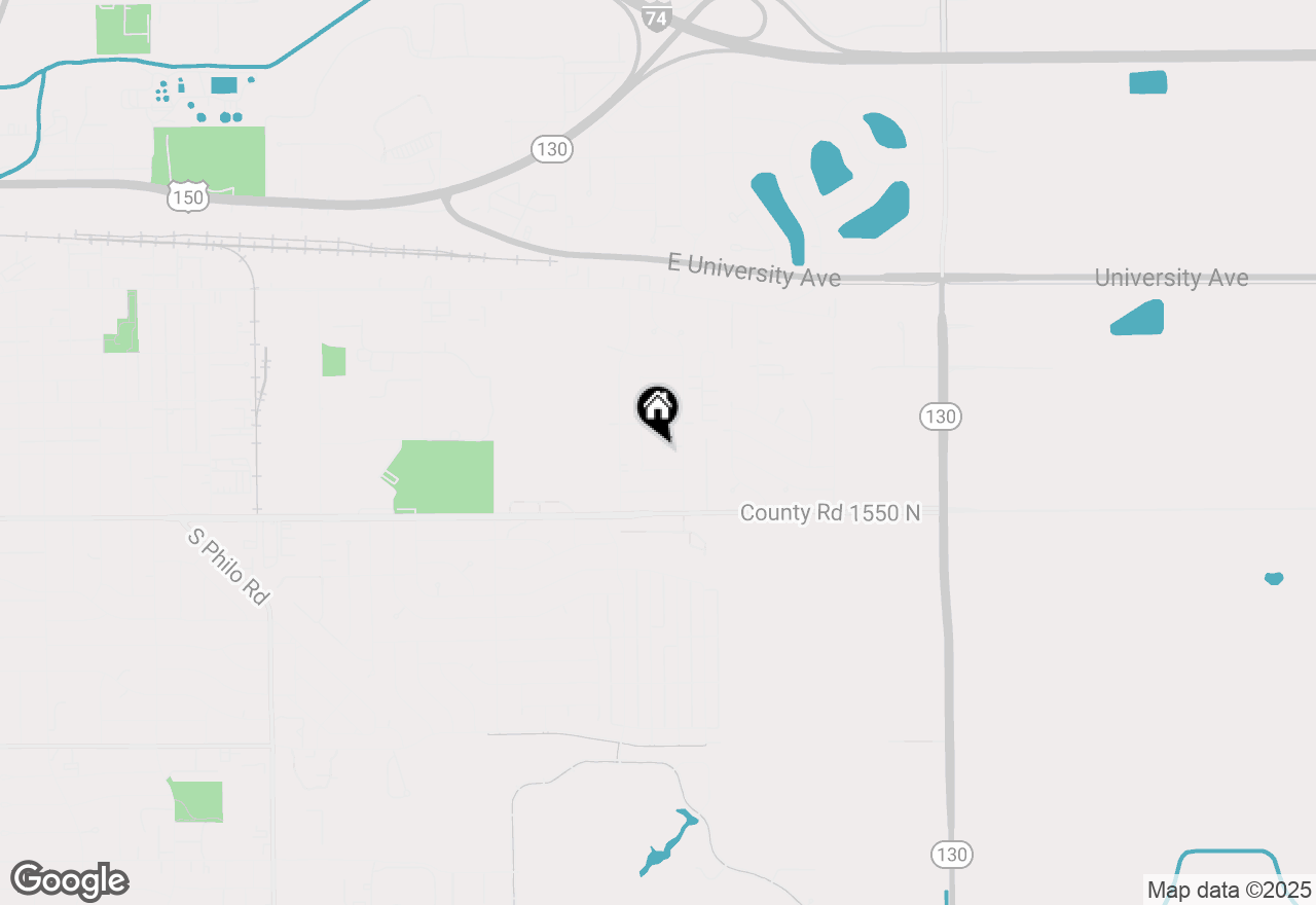 Map of 5 California Court, Urbana, IL 61802