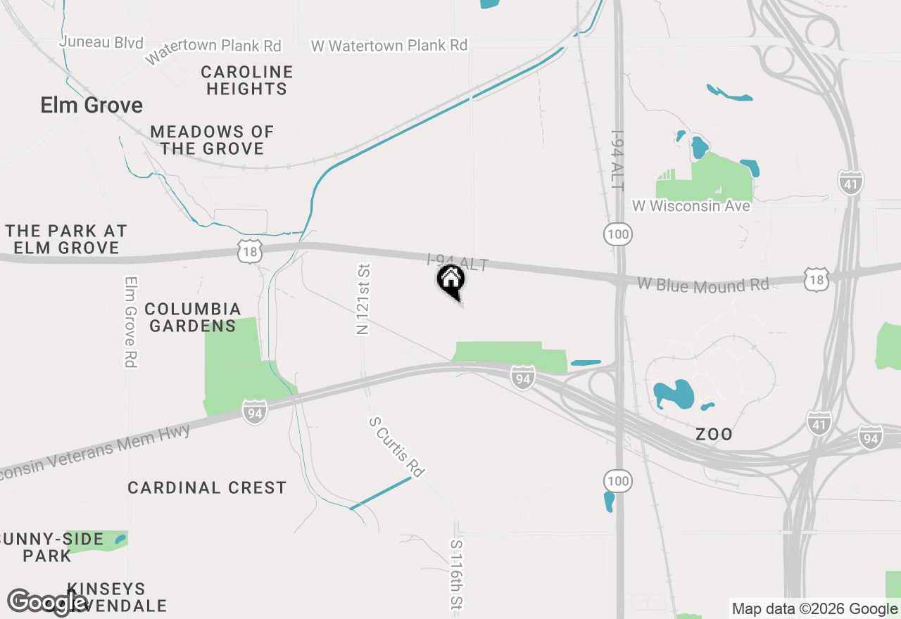 Map of 11605 W Mount Vernon Ave, Wauwatosa, WI 53226