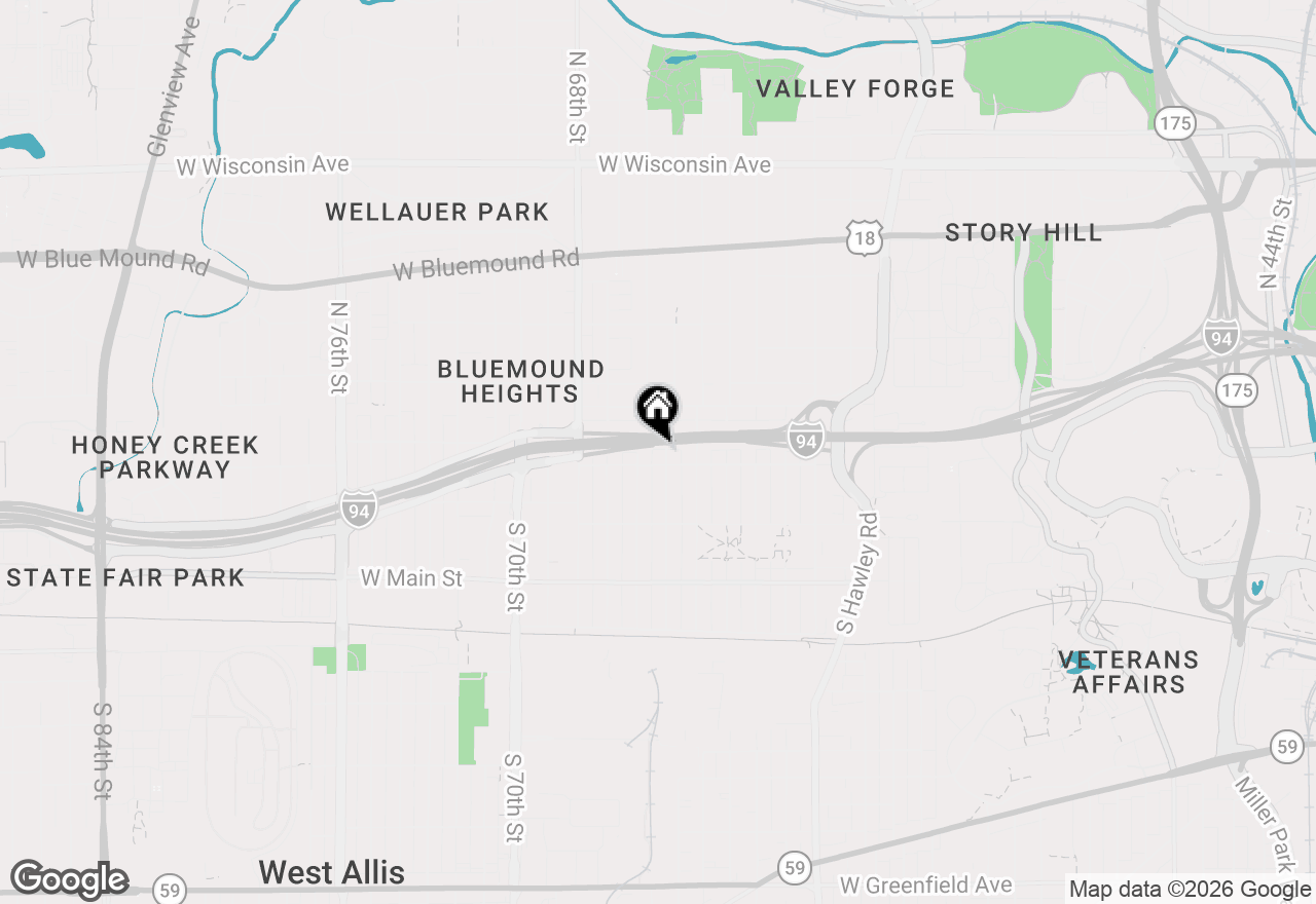 Map of 163 S 65th St, Milwaukee, WI 53214