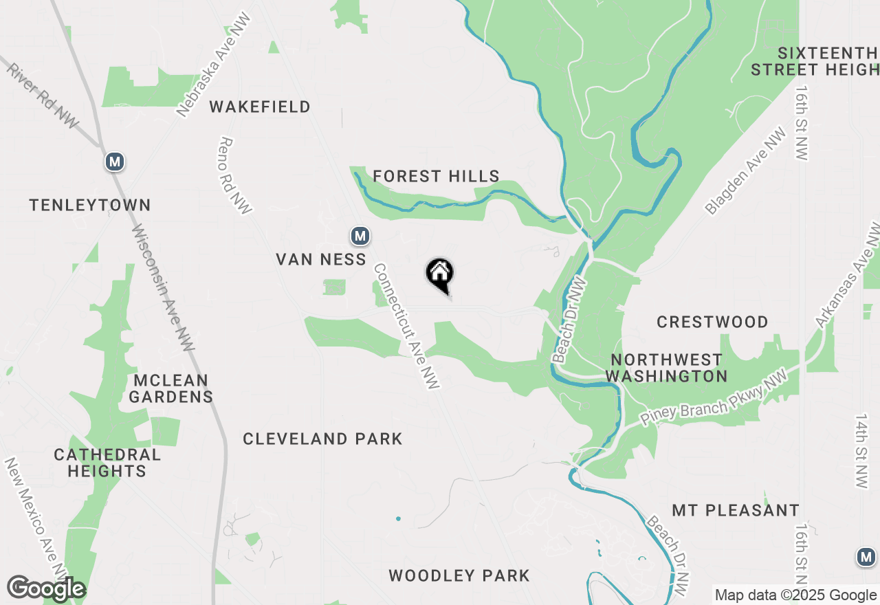 Map of 2905 Tilden Street Nw, Washington, DC 20008