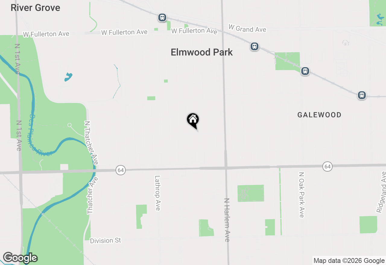 Map of 1801 N 74th Avenue, Elmwood Park, IL 60707